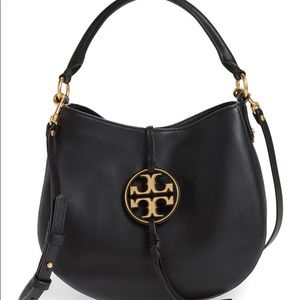 Tory Burch large Miller leather black crossbody
